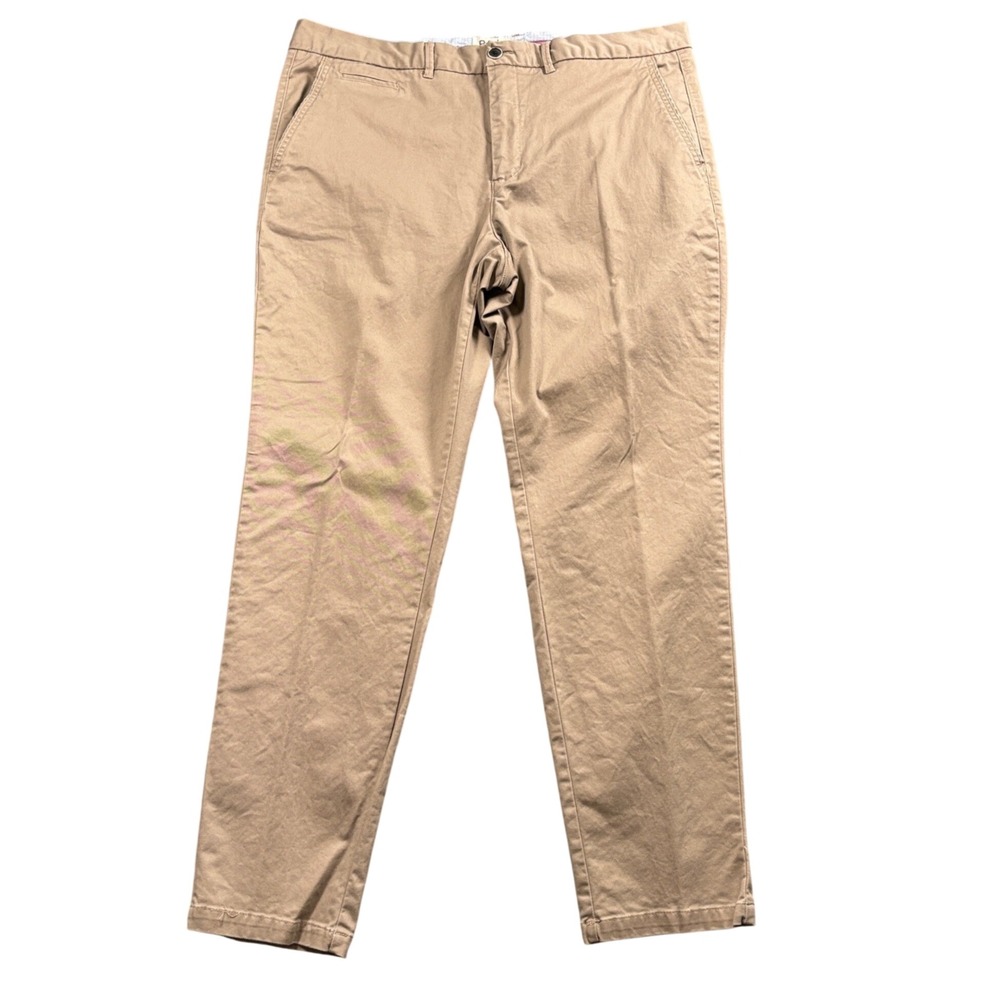 Perk Feel Good Chinos Mens 39x30 (Tag 40x32) Khaki Slim Fit Stretch Cotton Pants